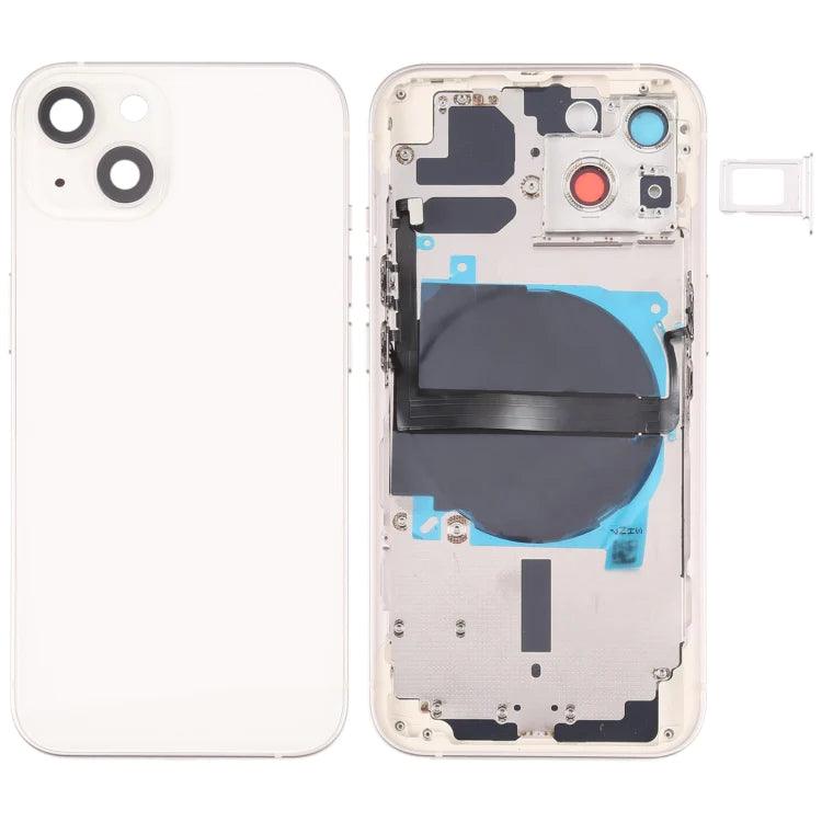 Battery Back Housing With Small Parts iPhone 13 (Starlight / White) - Best Cell Phone Parts Distributor in Canada, Parts Source Battery Back Housing With Small Parts iPhone 13 (Starlight / White) - Best Cell Phone Parts Distributor in Canada, Parts Source